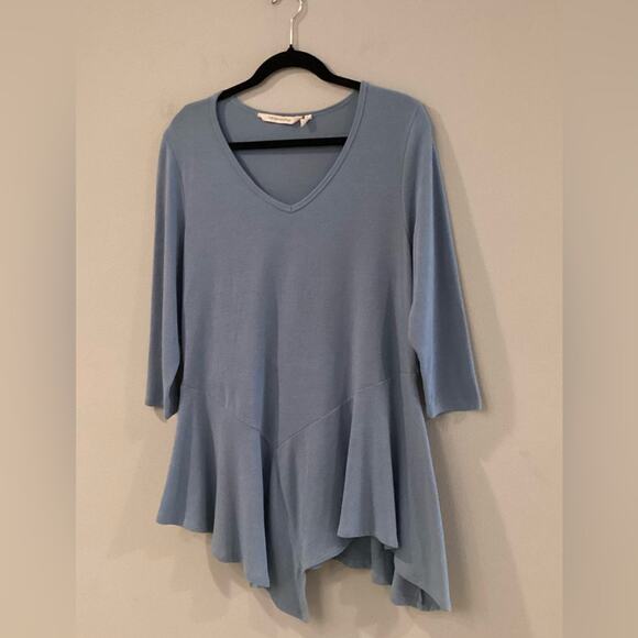 Soft Surroundings Large Blue Long Sleeve Top in Excellent Preloved Condition! - Picture 1 of 6